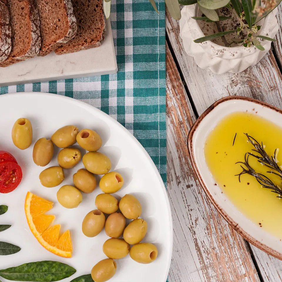 10 KG Portakal Dolgulu Yeşil Zeytin - Aymis
