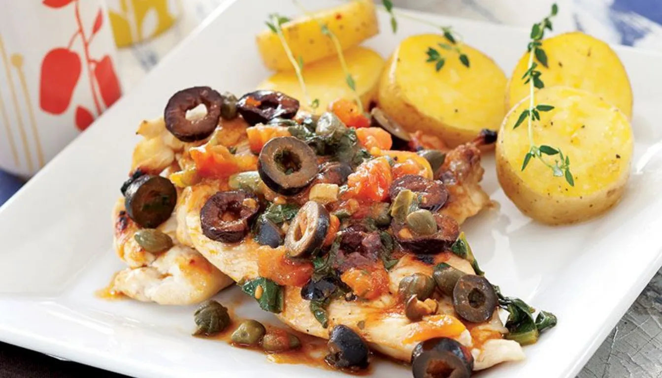 Mantarlı Zeytinli Tavuk Göğsü